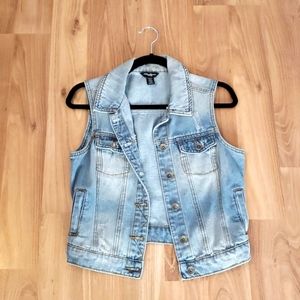Light Washed Jean Vest